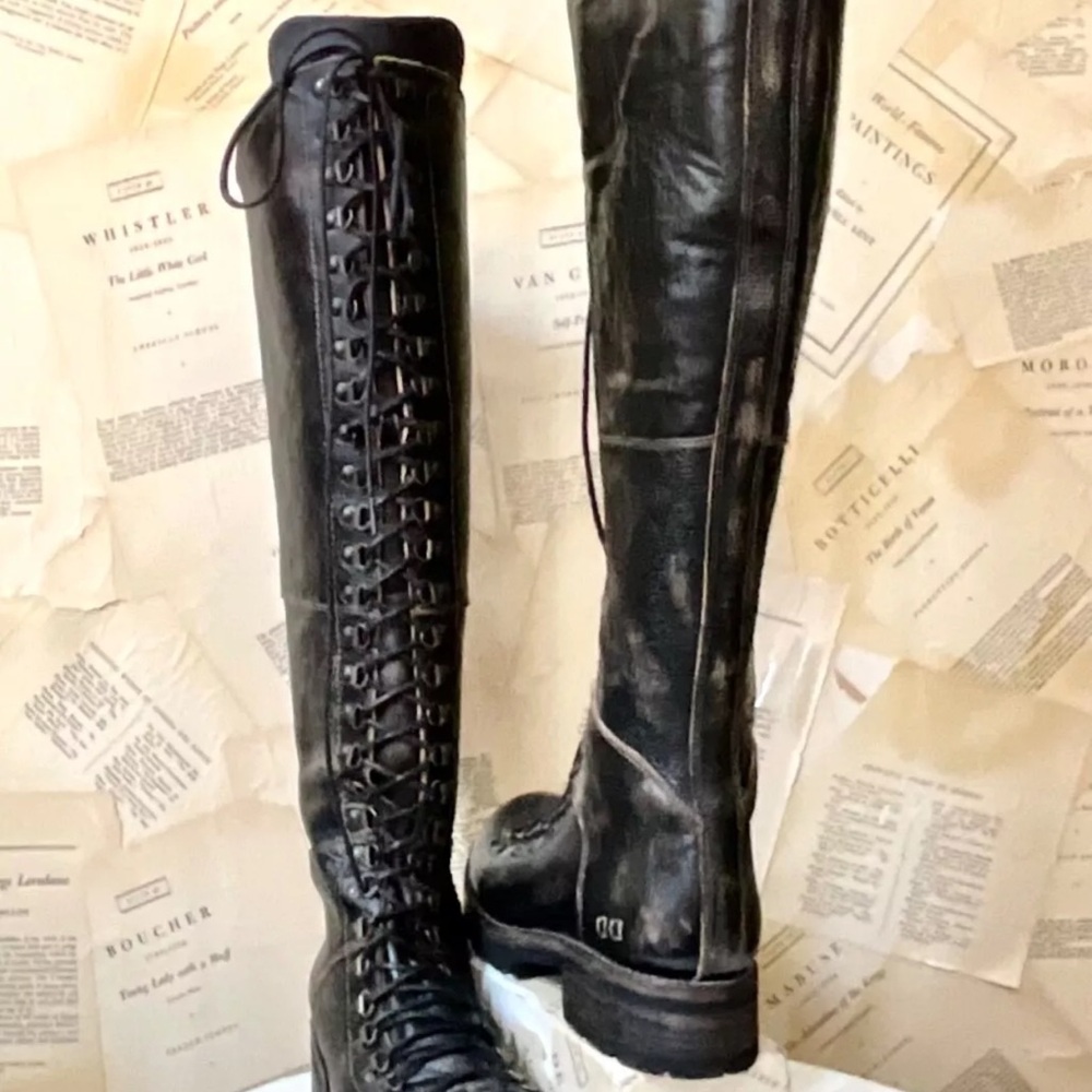 Free People Bed Stu Victory Tall Lace Up Boot Distressed Black Handwash
rugged - Picture 8 of 12